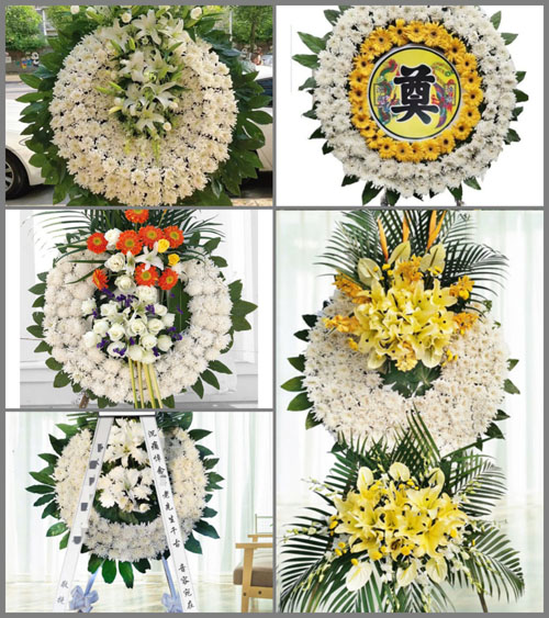 山东青岛莱西市院上镇中上泊村花圈速递